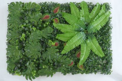 Immagine di PANNELLO DECORATIVO EFFETTO PIANTE BOSCO EFFETTO  FIORI ROSSI