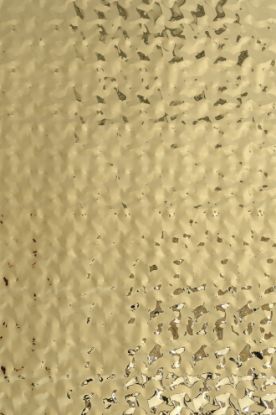 Immagine di PANNELLO IN ACCIAIO EFFETTO BATTUTO GRANA GROSSA ORO LUCIDO 