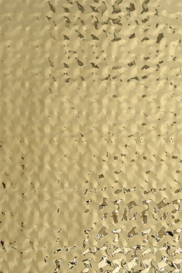 Immagine di PANNELLO IN ACCIAIO EFFETTO BATTUTO GRANA GROSSA ORO LUCIDO 